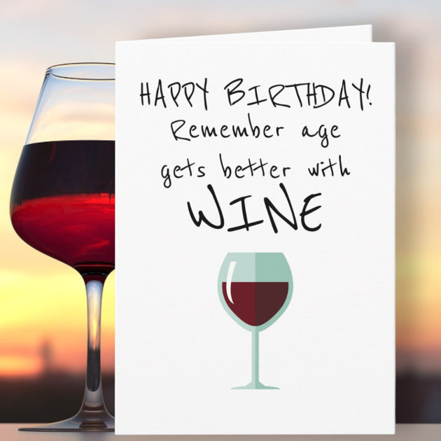 Birthday wine